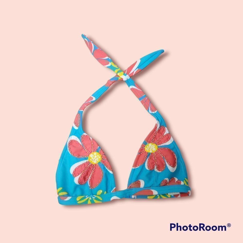 4/$16- Floral Beaded Top 